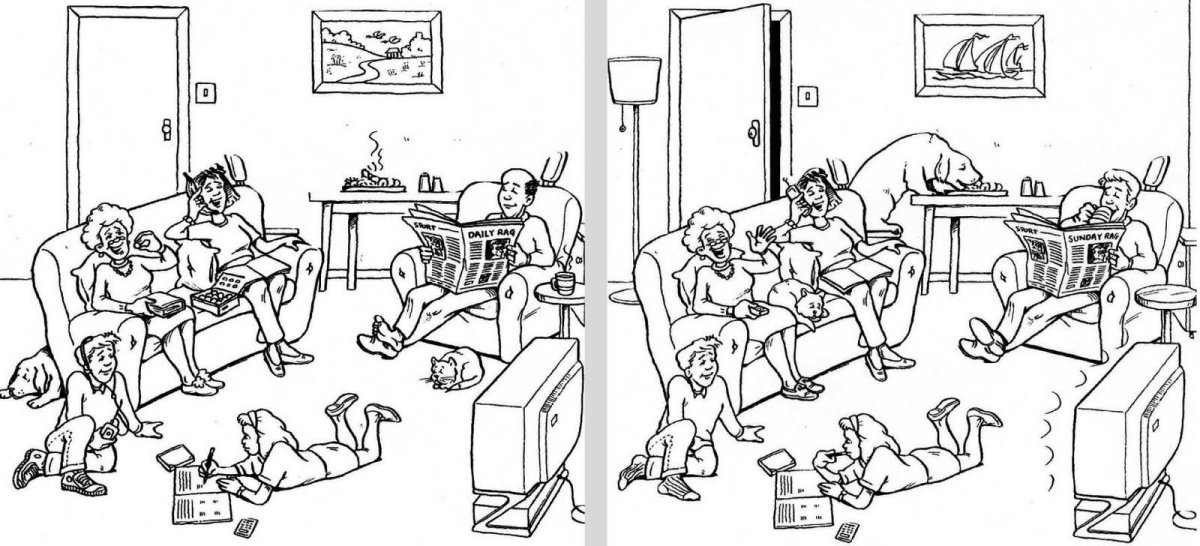 Чёрно белые картинки для описания