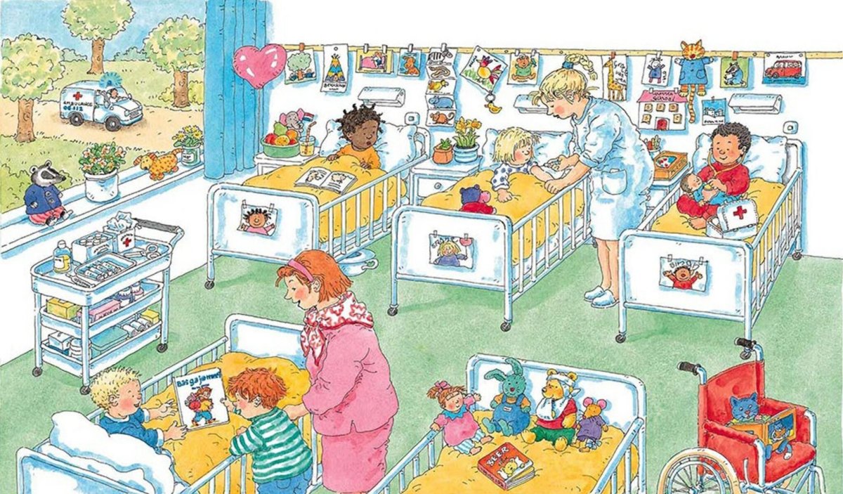 Сюжетные картинки больница для детей