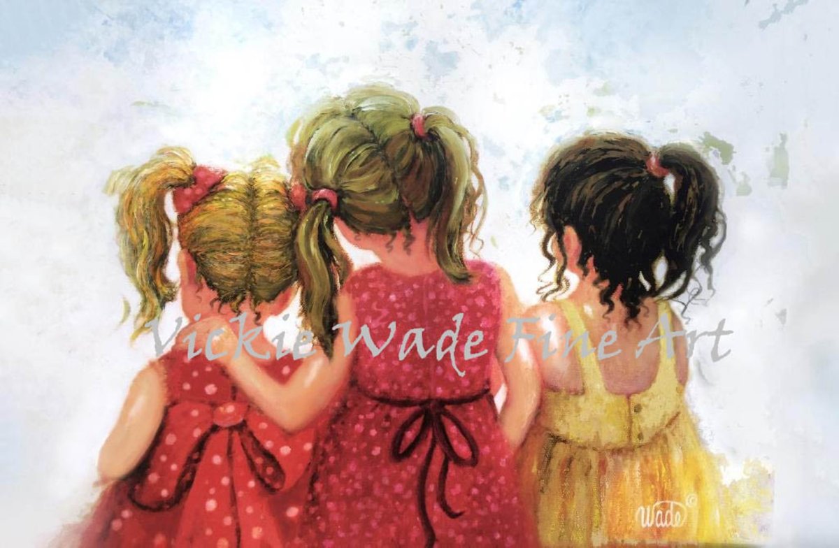 Подружки акварель