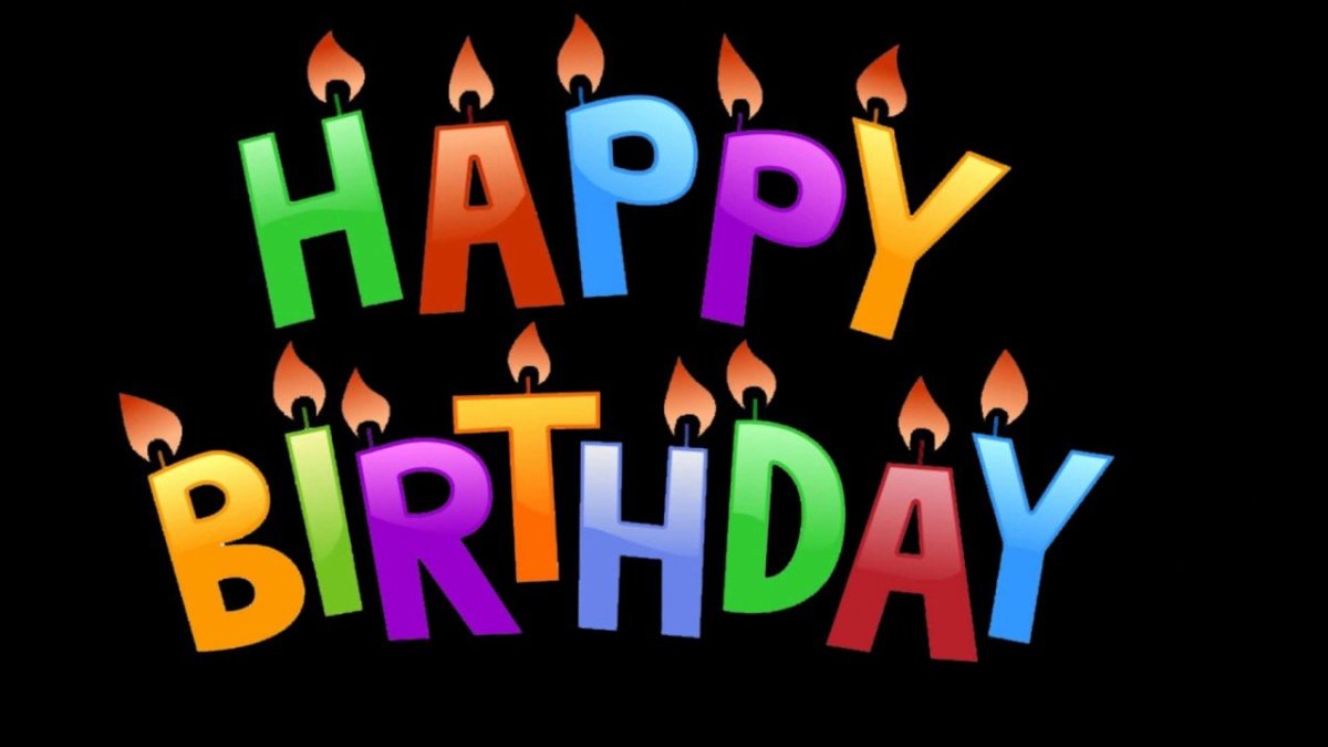 Надпись с днём рождения на английском