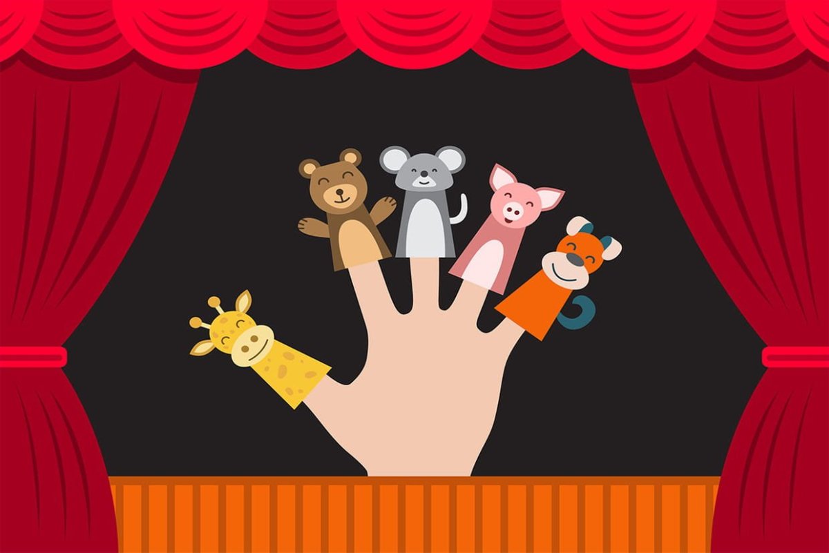 Кукольный театр иллюстрация