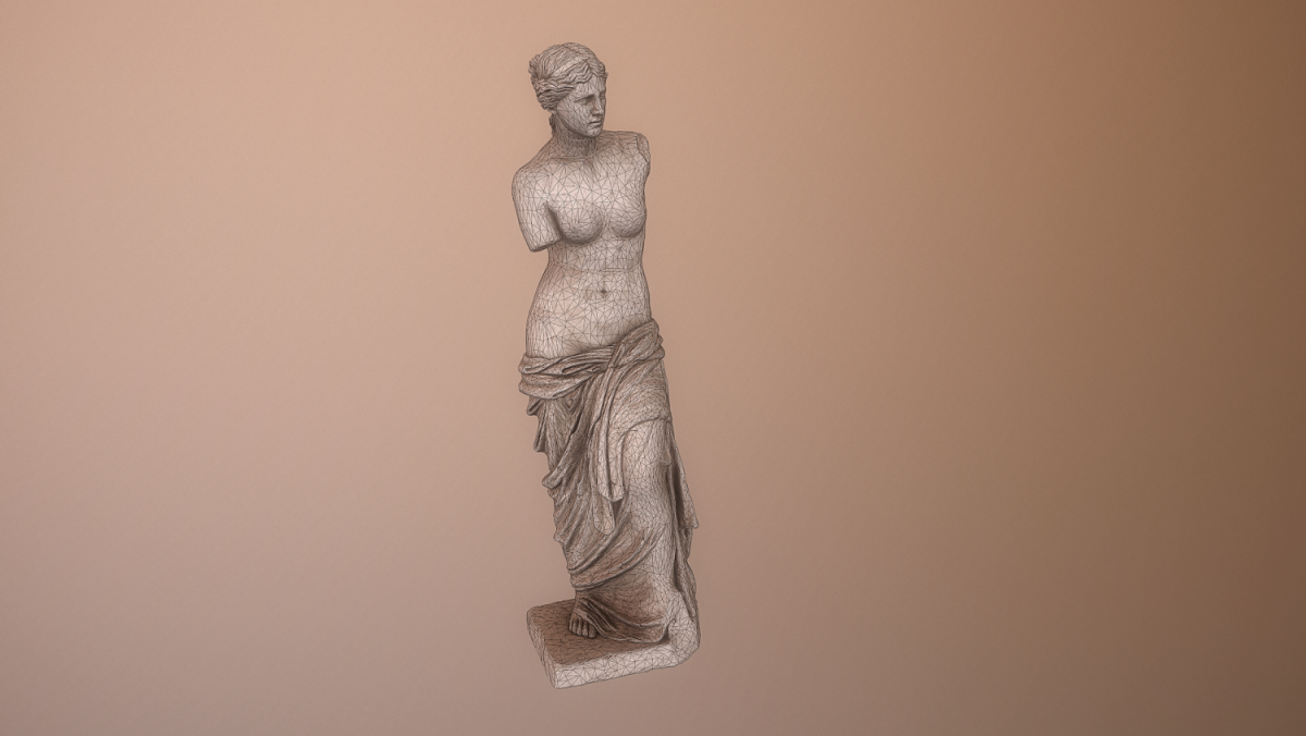 Венера Милосская Лувр со спины