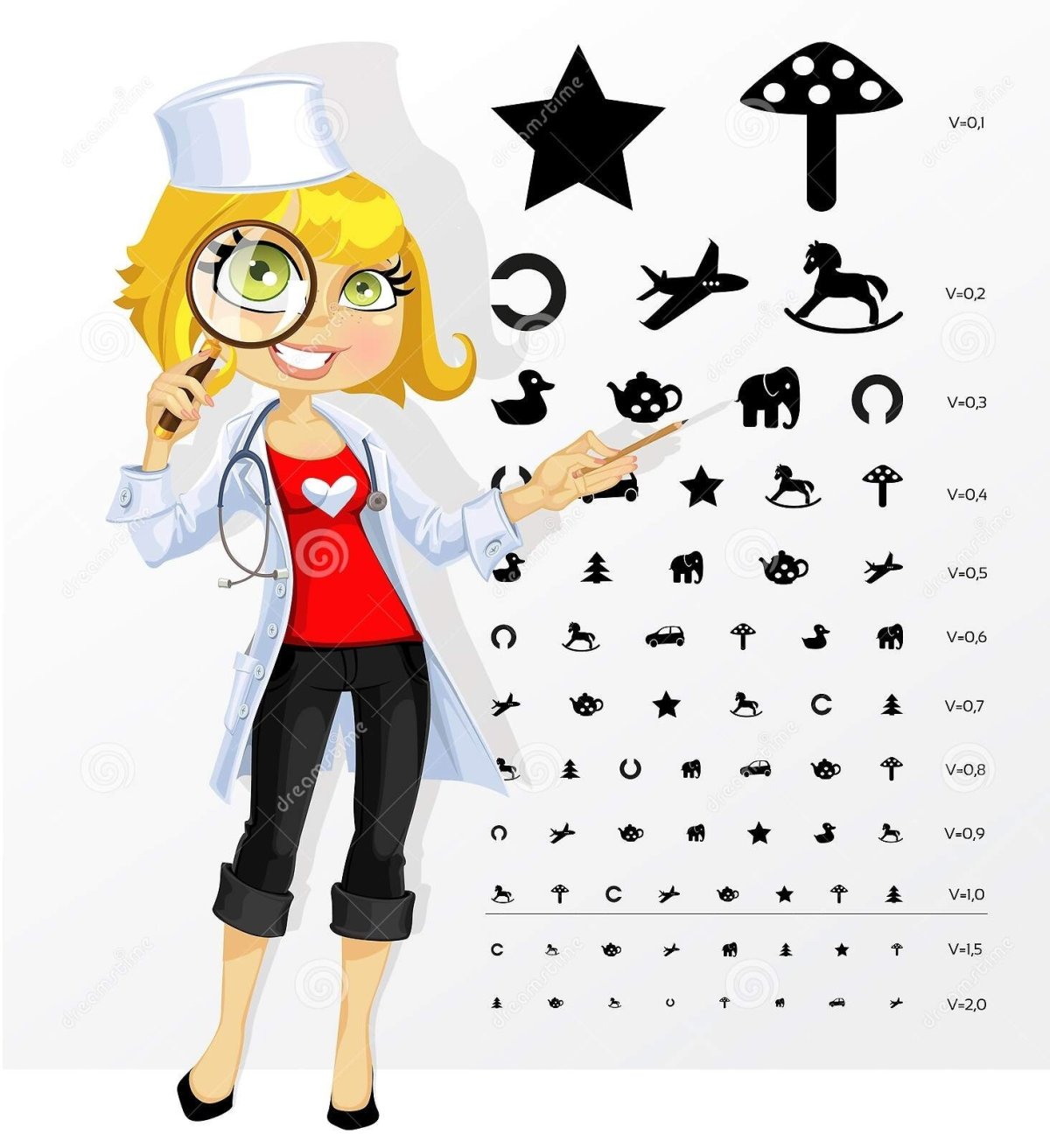 Окулист вектор