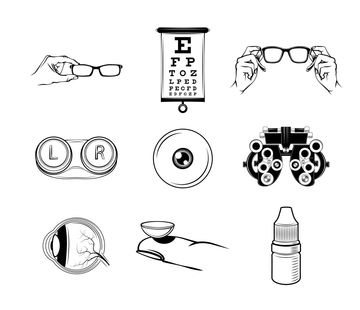 Оптометрист рисунок