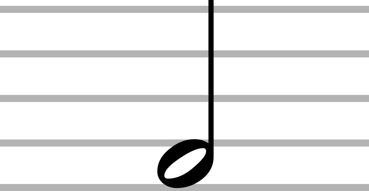 Музыкальные знаки на нотном стане
