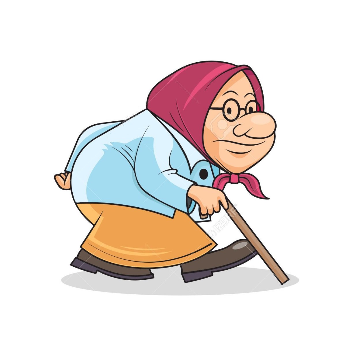 Бабушка мультяшный