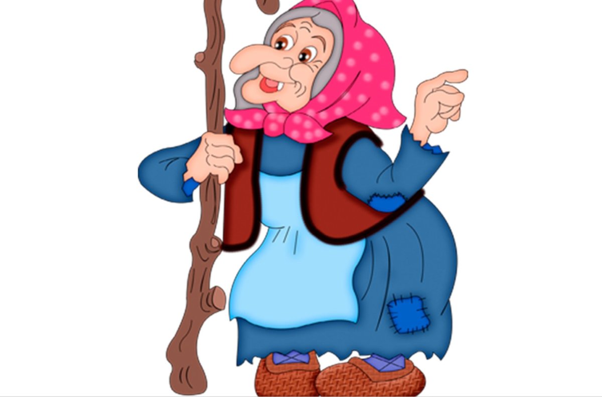 Бабушка на грядке