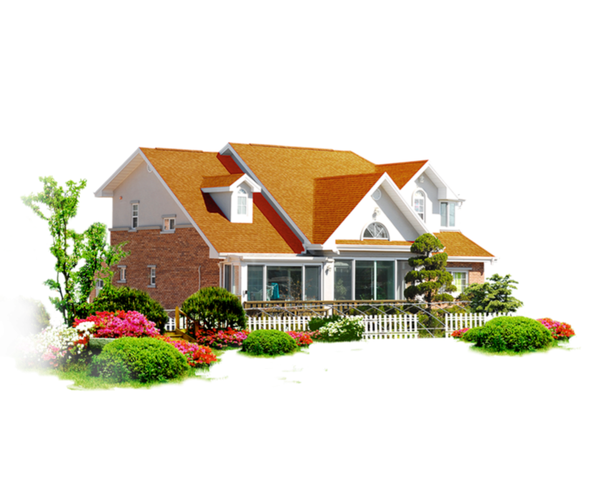 Домик на белом фоне для детей