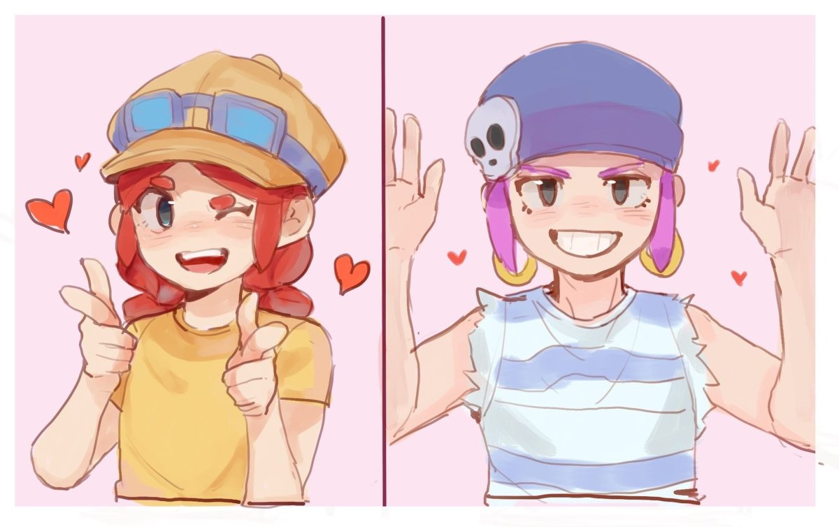 БРАВЛ старс Шелли и Джесси арты