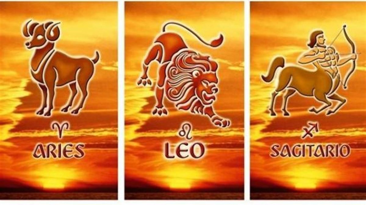 Схема тригонов и стихий знаков зодиака