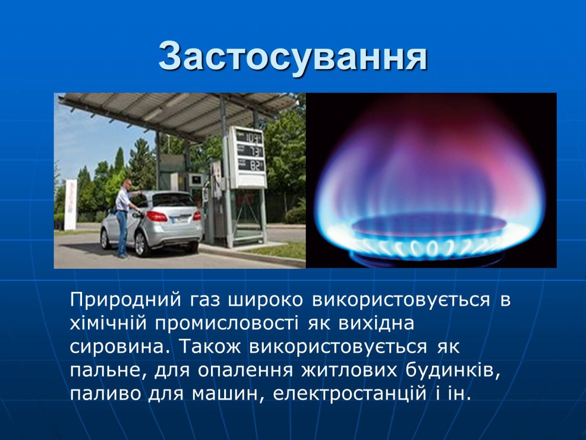 Горение природного газа