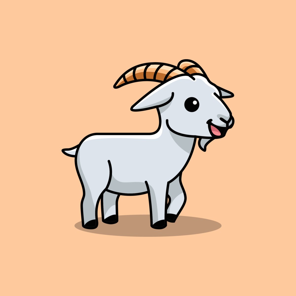 Стикер козочка