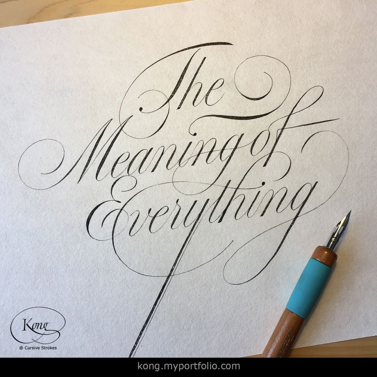 Каллиграфический почерк