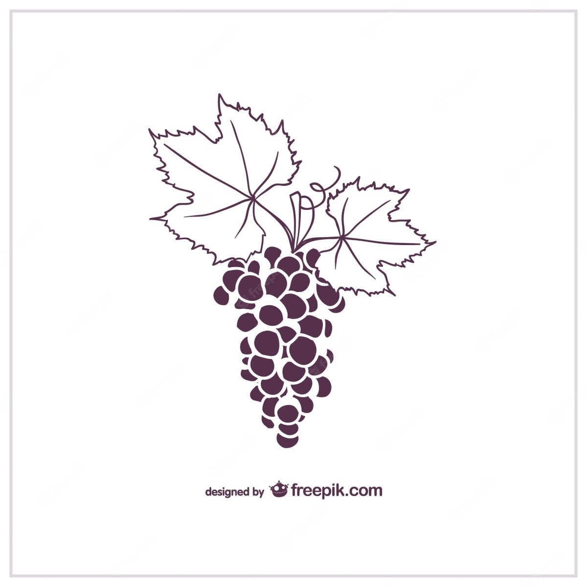 Стилизация виноградного листа