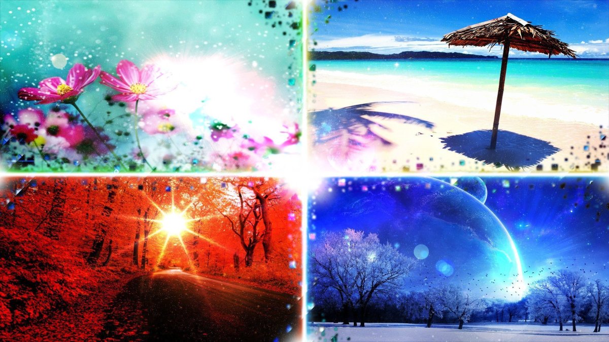 Времена года обои