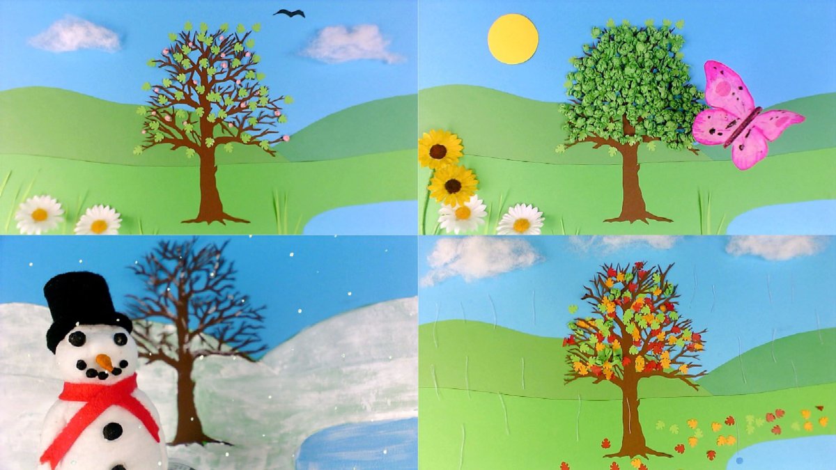 Дерево 4 времени года