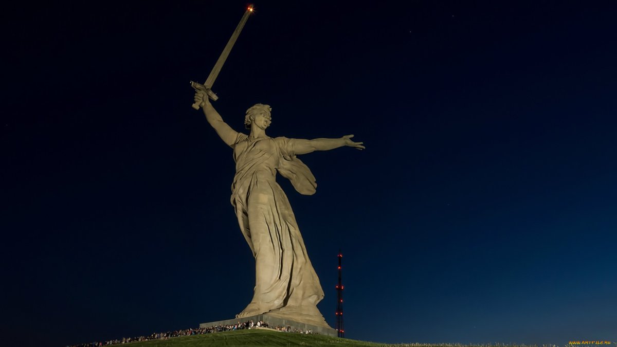 Волгоград Мамаев Курган 4k