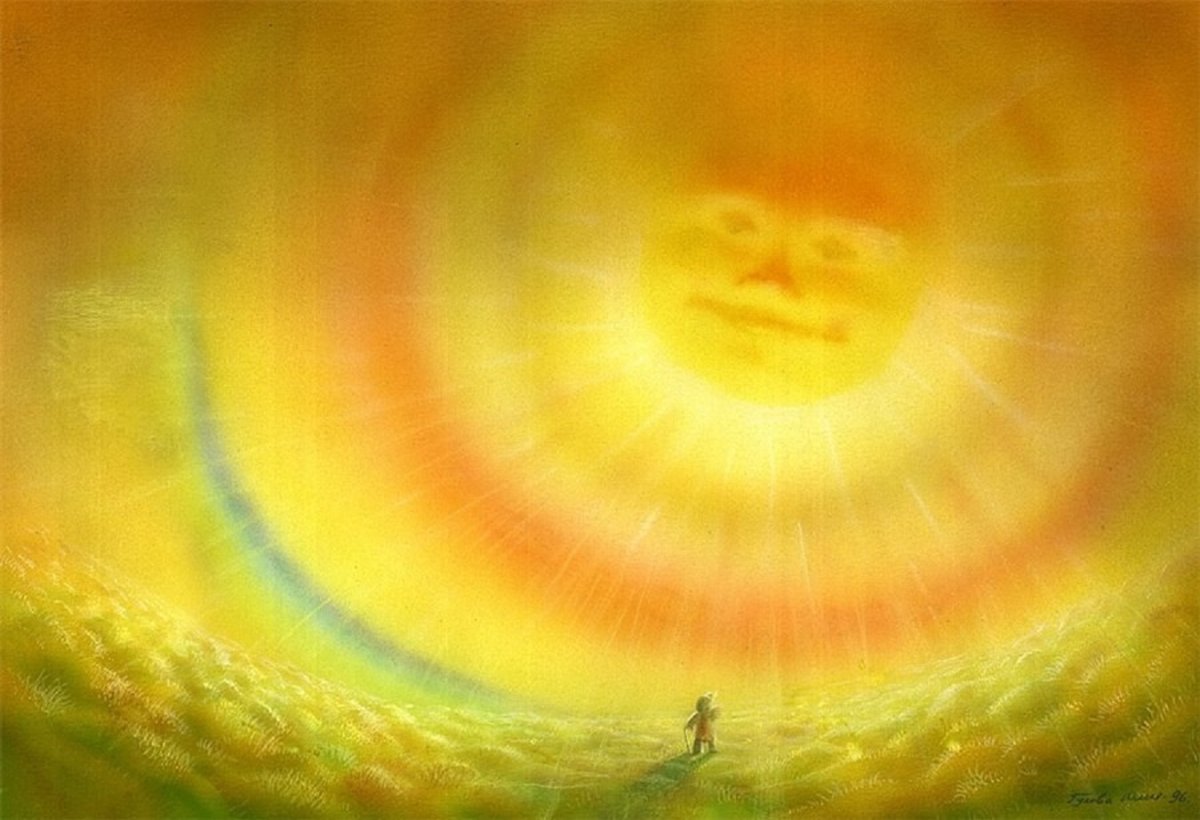 Красивое солнце