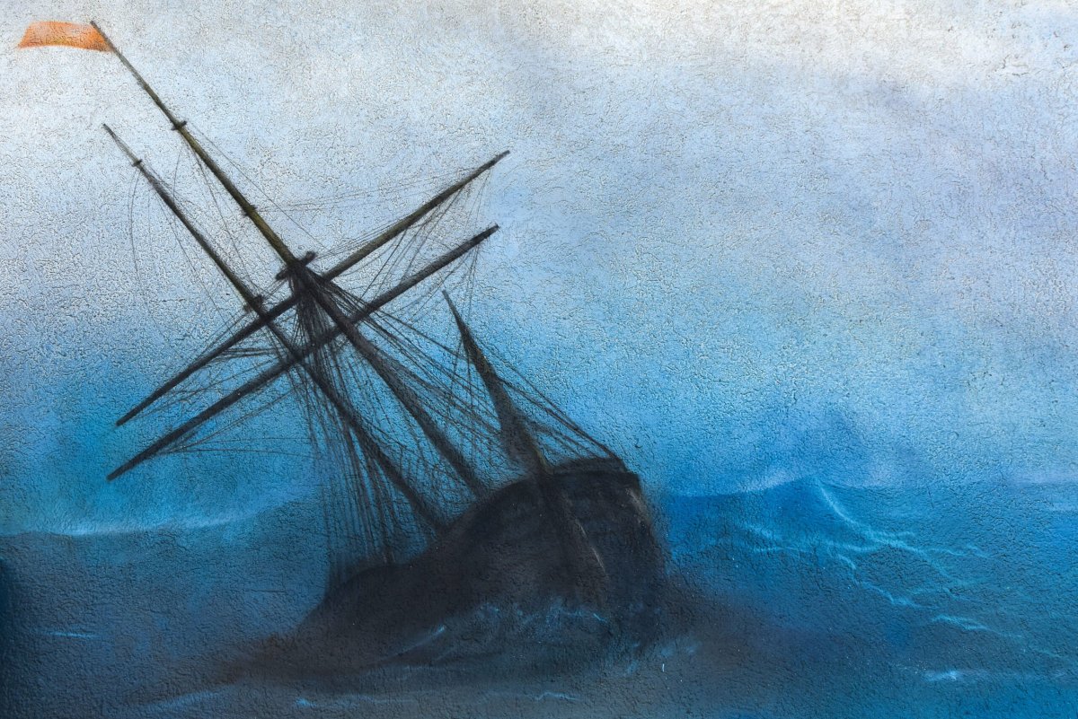 Картина Айвазовского Форт Александр 1