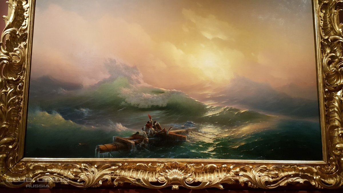 Айвазовский буря под Евпаторией 1861