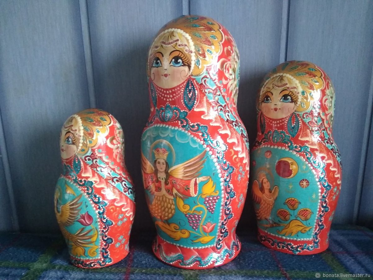 Тверская роспись матрешки