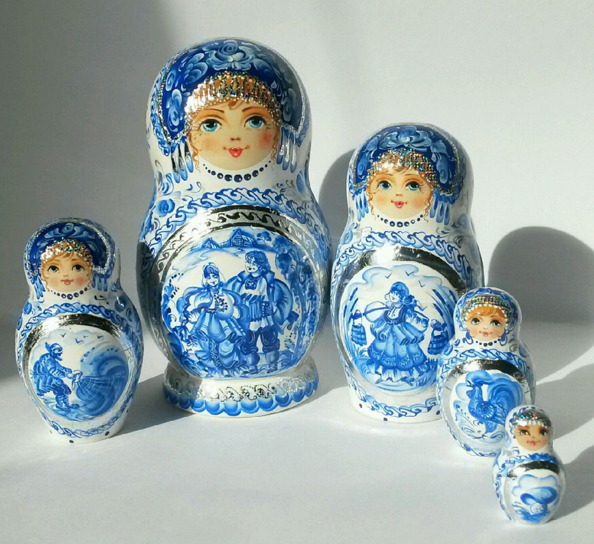 Матрешка «Цветочная» 7 мест