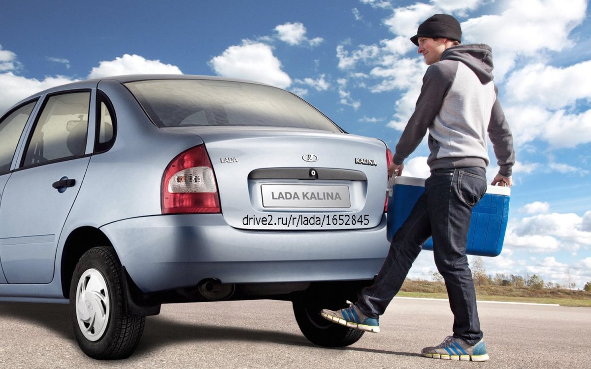 Калина 2 хэтчбек зимой