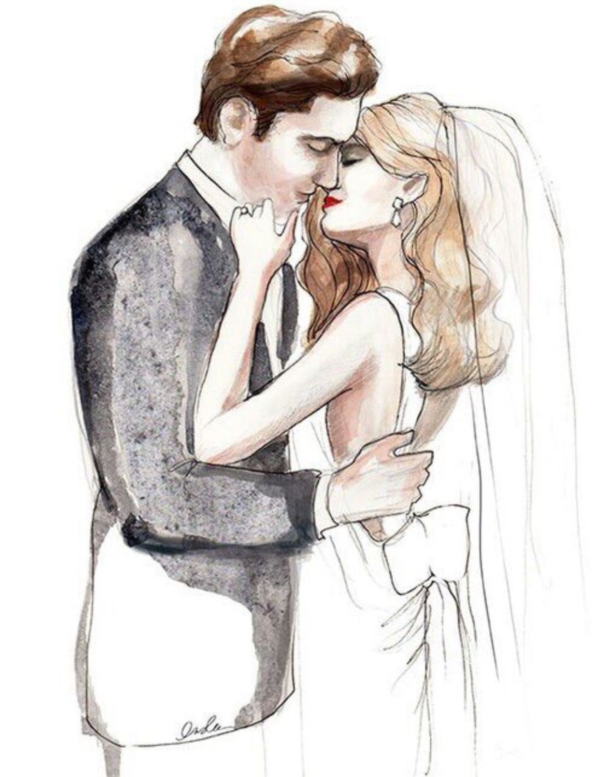 Нарисованные влюбленные пары