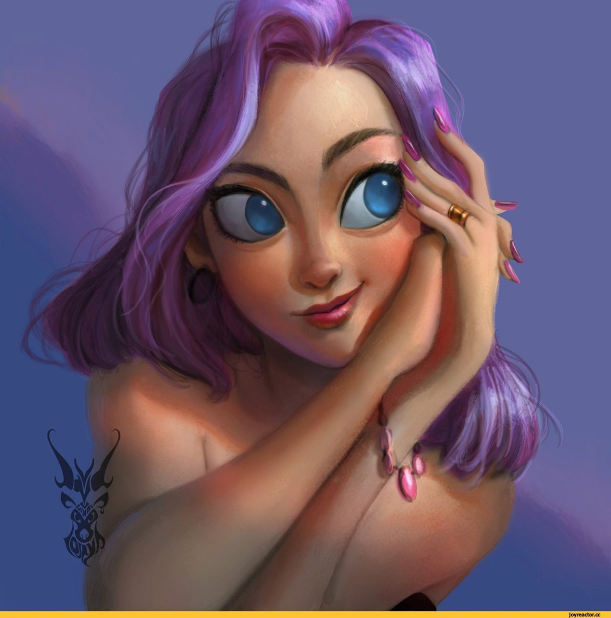 Аватар в темно фиолетовых тонах